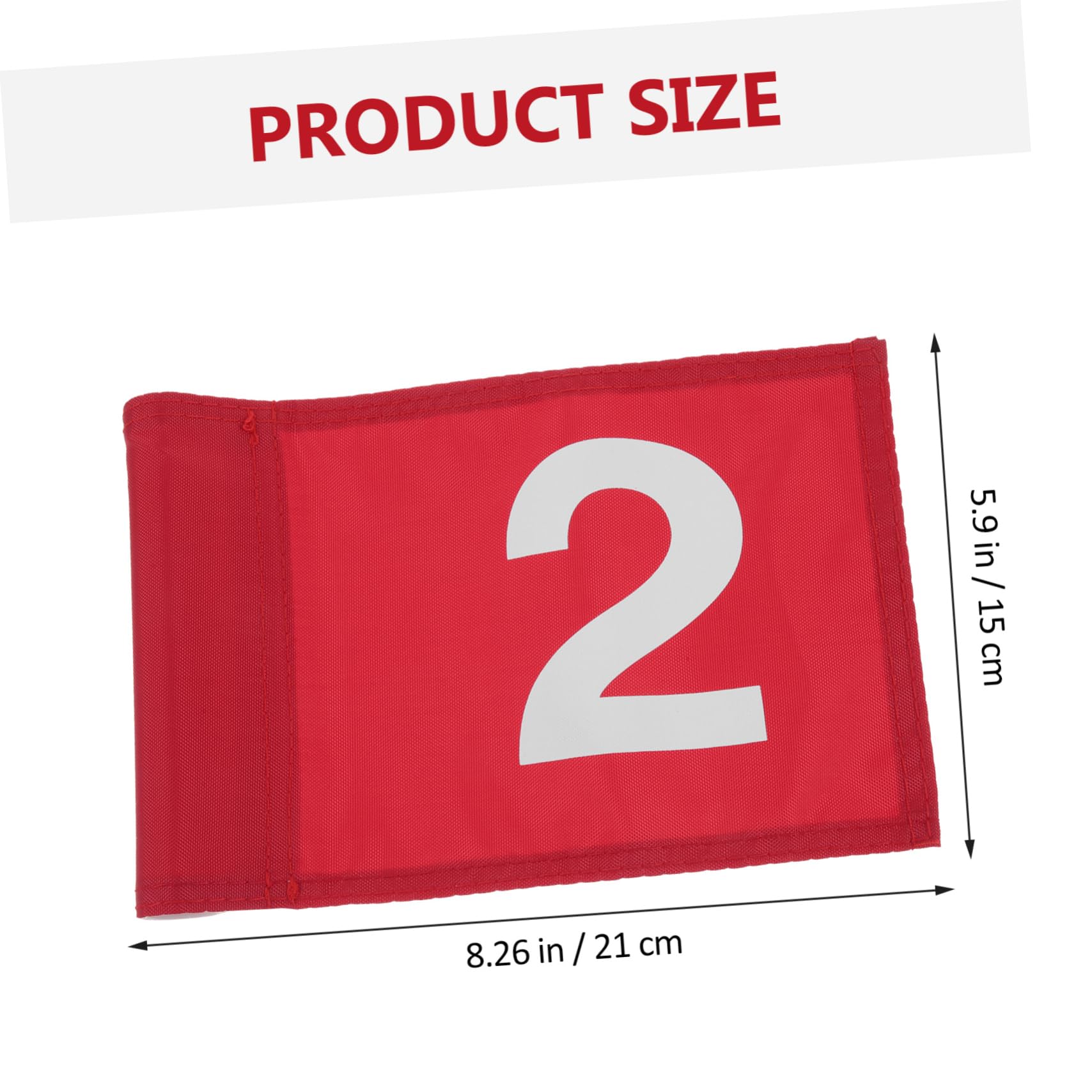 BRIGHTFUFU 2Pcs Golf Course Flags Outdoor Training Flags for Practicing Golf Skills Durable Polyester Material for Backyard Golf Course Use