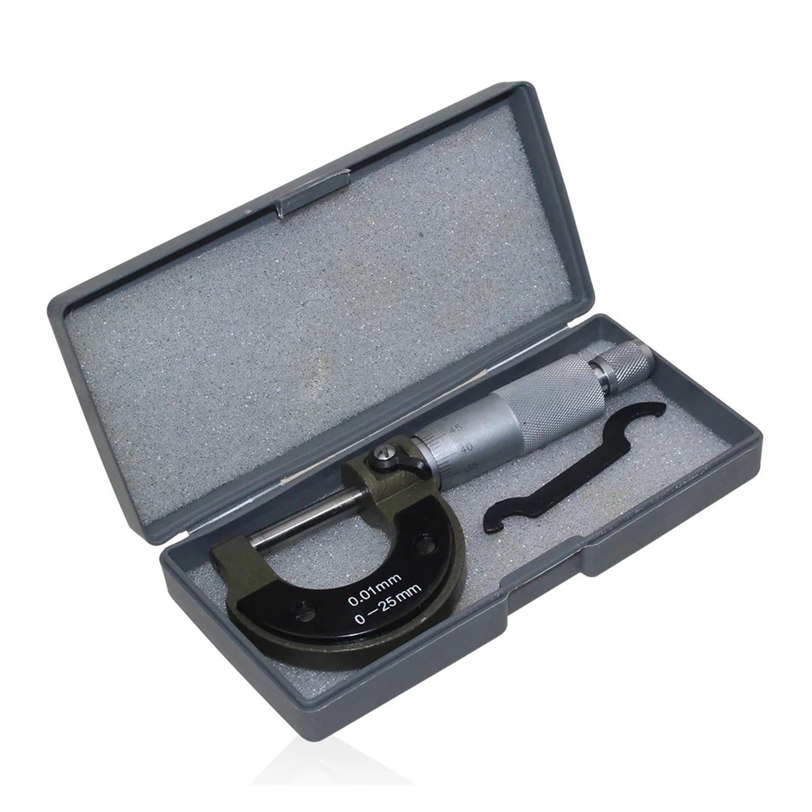 Mikrometr zewnętrzny 0-25 mm/0,01 mm suwmiarka przyrząd pomiarowy