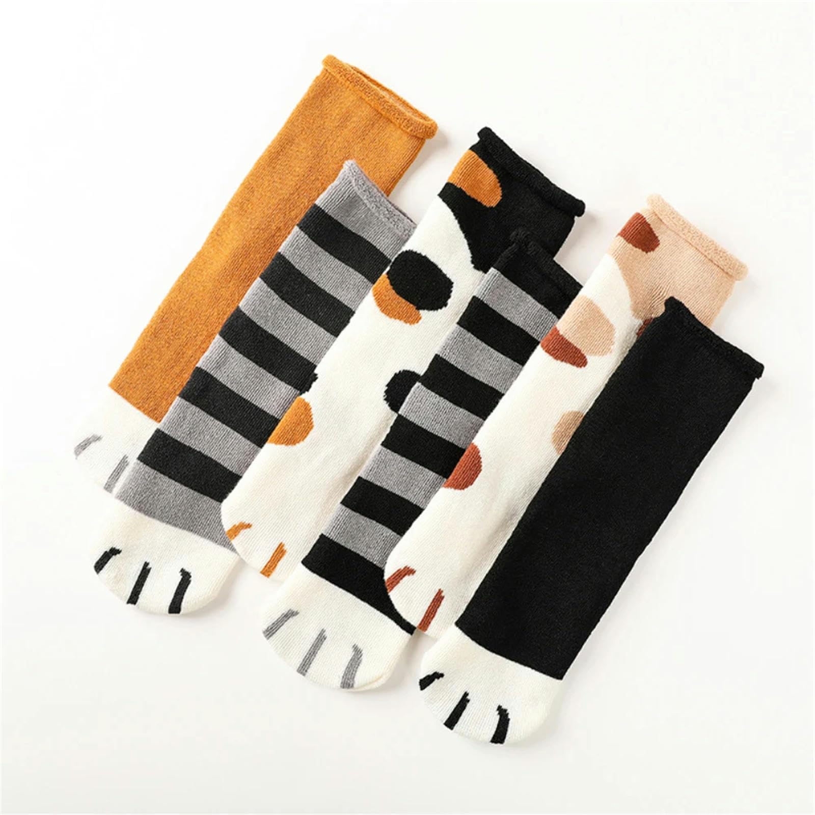 MdybF Calzini 10 Paie Calzini Donna Cotone Autunno Inverno Caldo Calzini Lunghi della Ragazza Terry-Loop Hosiery