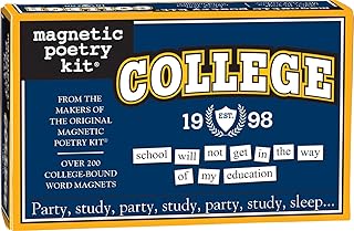 Magnetic Poetry - College Kit - Words for Refrigerator - Write Poems and Letters on the Fridge - Made in the USA