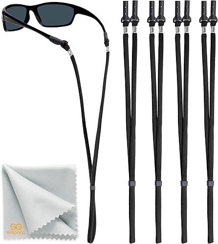 SIGONNA Soporte para lentes de sol alrededor del cuello  Correa antideslizante para gafas de sol  Soporte para correa de lentes de sol para hombres