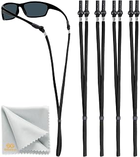 SIGONNA Eye Glasses Holders Around Neck - Glasses Strap Anti Slip - Sunglasses Strap Holder for Men Women - Eyeglasses Strap Lanyard - Eyeglass Holder Strap Chain - 4 Cords