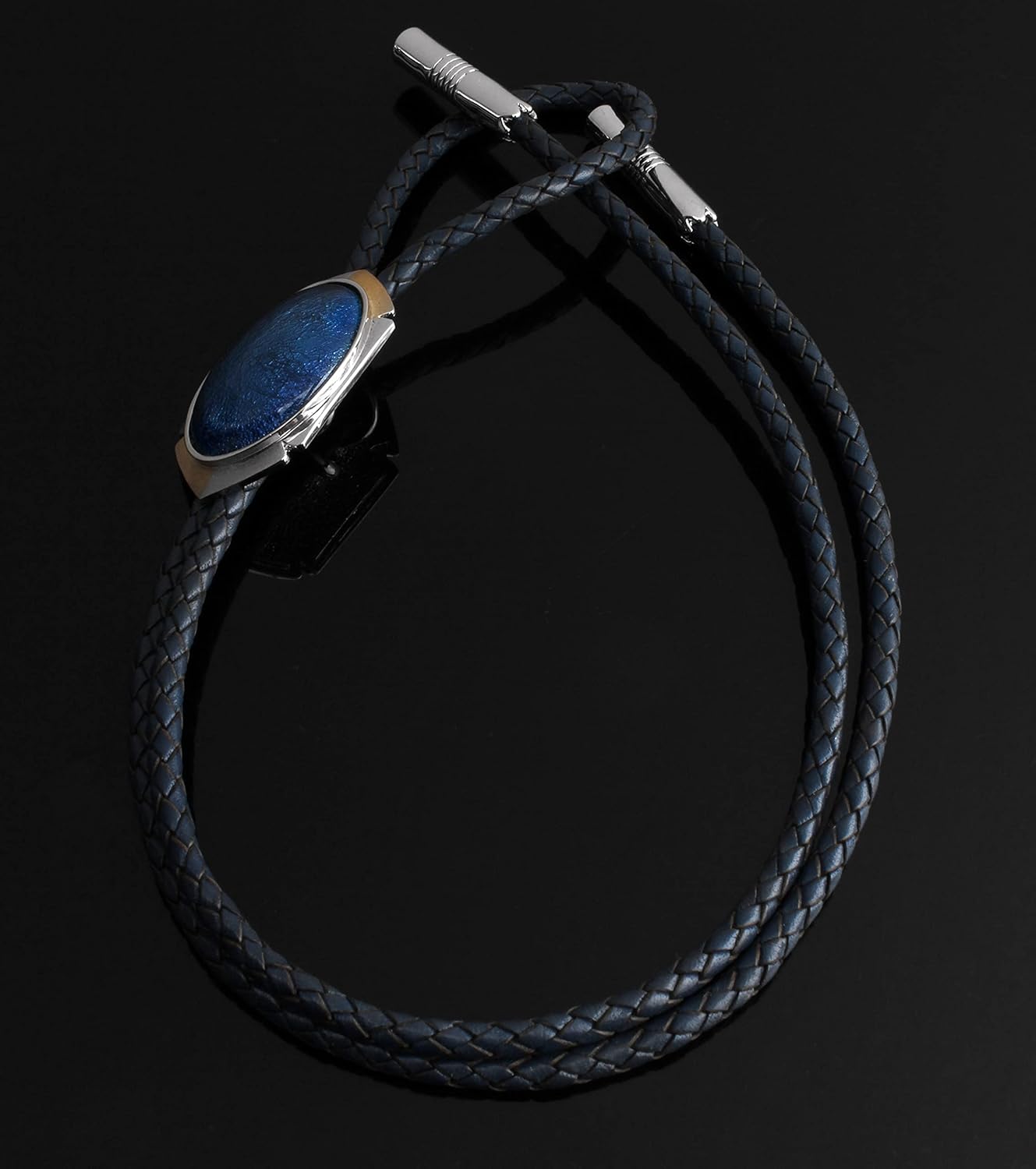 Bolo Tie Cloisonne Silver Genuine Leather The Leader Collection Hope Free Edition