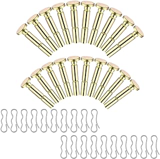 Huthbrother 20 pcs 738-04124A Shear Pins + 20 pcs 714-04040 Cotter Pins Kit, Compatible with MTD Craftsman Cub Cadet Troy Bilt SnowBlowers 738-04124 738-05273, Replacement 0.25