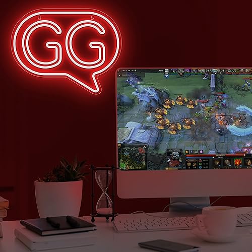 Vista 25 de Lumoonosity Bussin - Letrero de neón – Meme Bussin luces de neón LED para jugadores/transmisores/influencers – Letreros LED verdes de moda