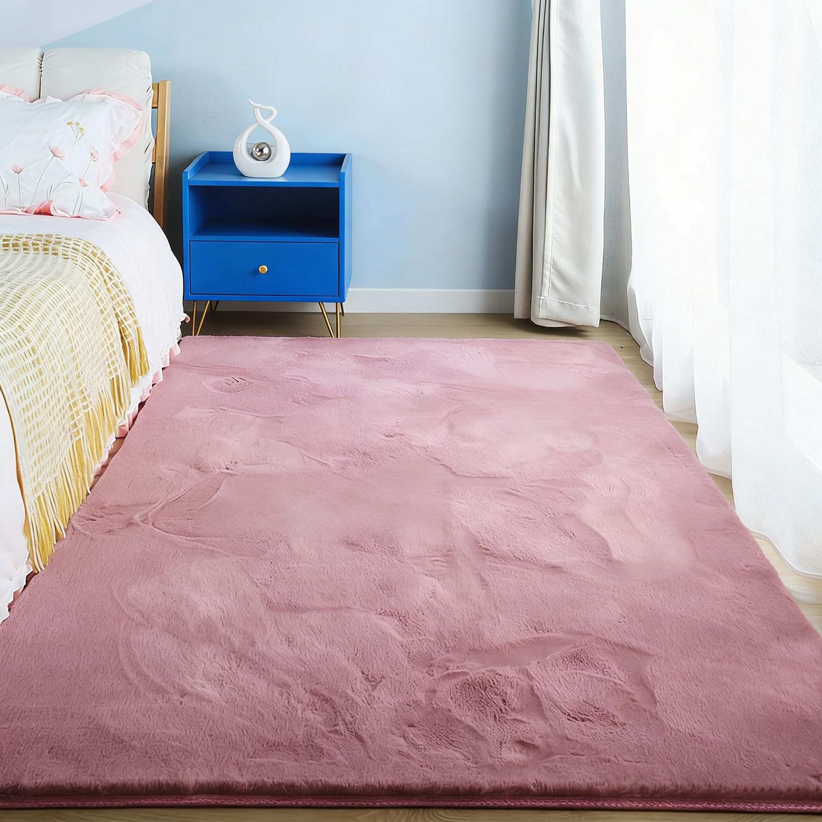 Tapis de salon lavable pour éviter les taches et les glissades
