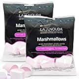 La Nouba Sugar Free Marshmallows, Keto Friendly, Zero Sugar, Low Carb, Perfect for Smores, Hot Chocolate & Baking, Gluten Free, Fat Free, 2 Pack (2.7 oz Each)