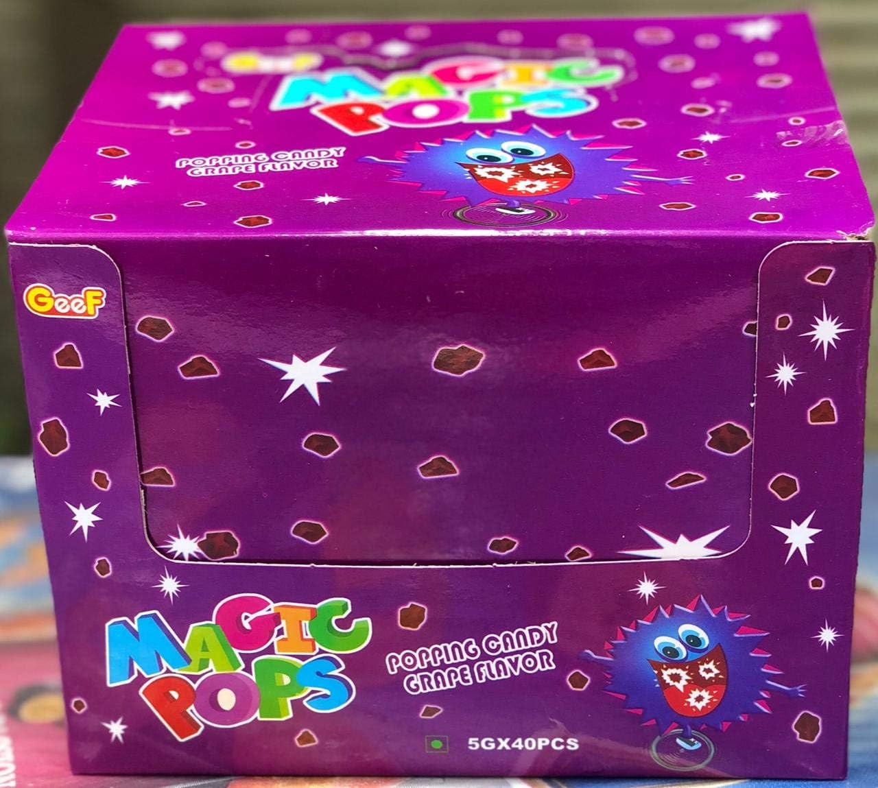 CAPTAIN Geef Magic Pop Grape (5Gm X 40 Pieces)