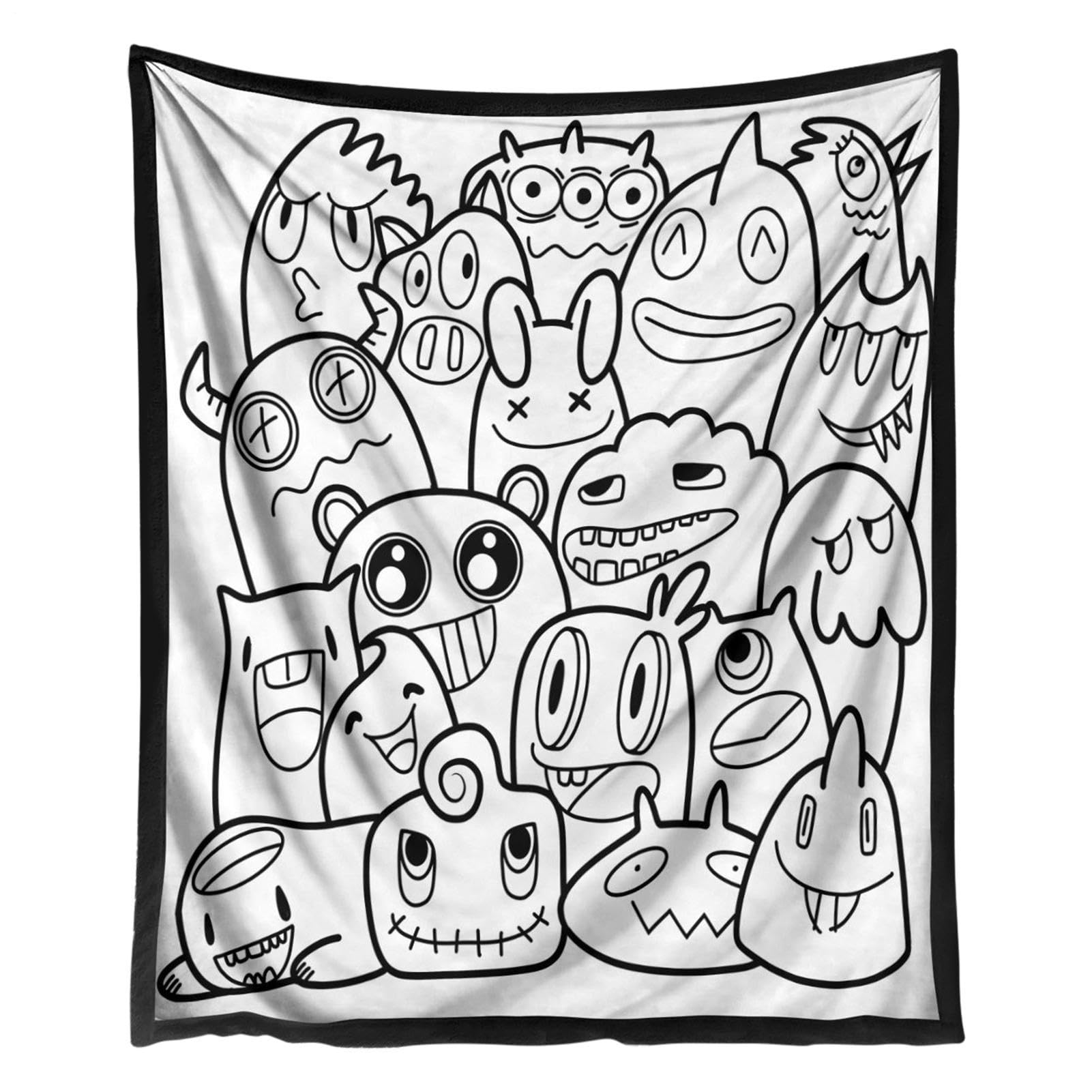Couverture de coloriage nomade pour voyage et extérieur tapis lavable 150x127cm