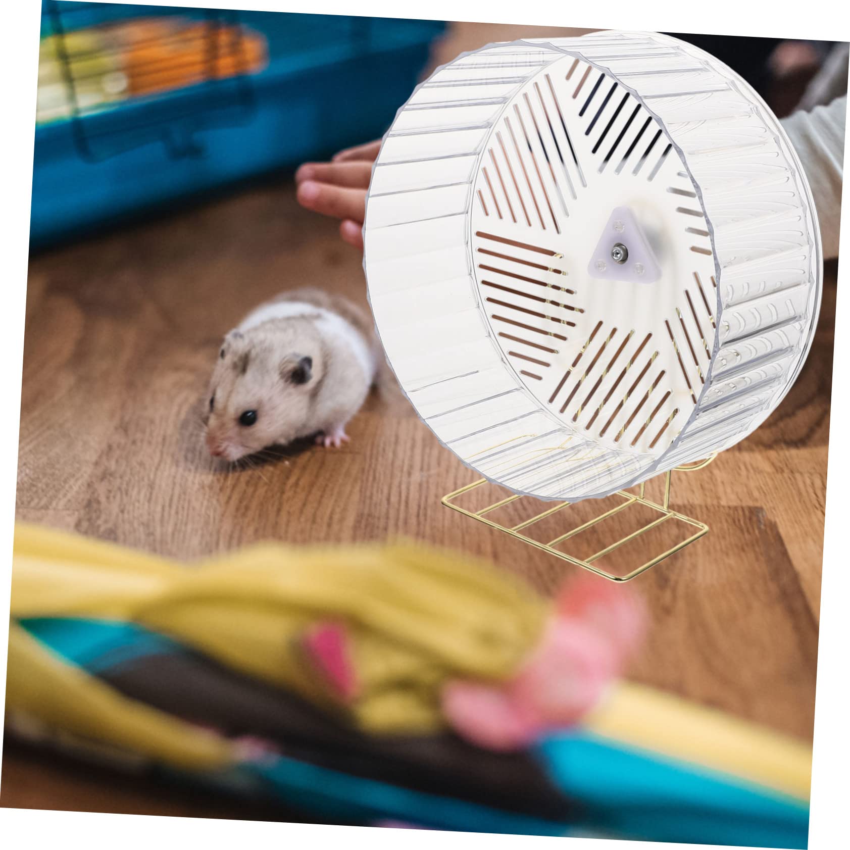COLLBATH Roue pour Hamster Et Chinchilla Silencieuse Base Accessoire pour Cage à De Fer