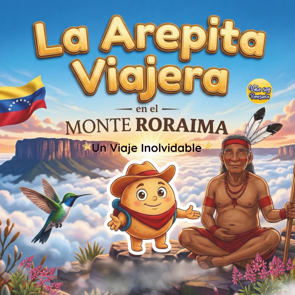 La Arepita Viajera en el Monte Roraima: Libro Infantil Ilustrado sobre Venezuela, Aventura y Naturaleza: Cuento infantil venezolano de aventura y ... 4 a 9 años (Aventuras de La Arepita Viajera)