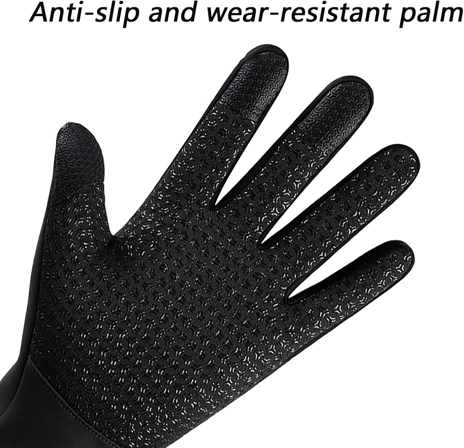 Winter Gloves Running Gloves for Men Women, Thermal Warm Gloves Touch Screen Gloves, Waterproof Windproof Cold Weather Sports Ski Gloves for Hiking Cycling Driving Working