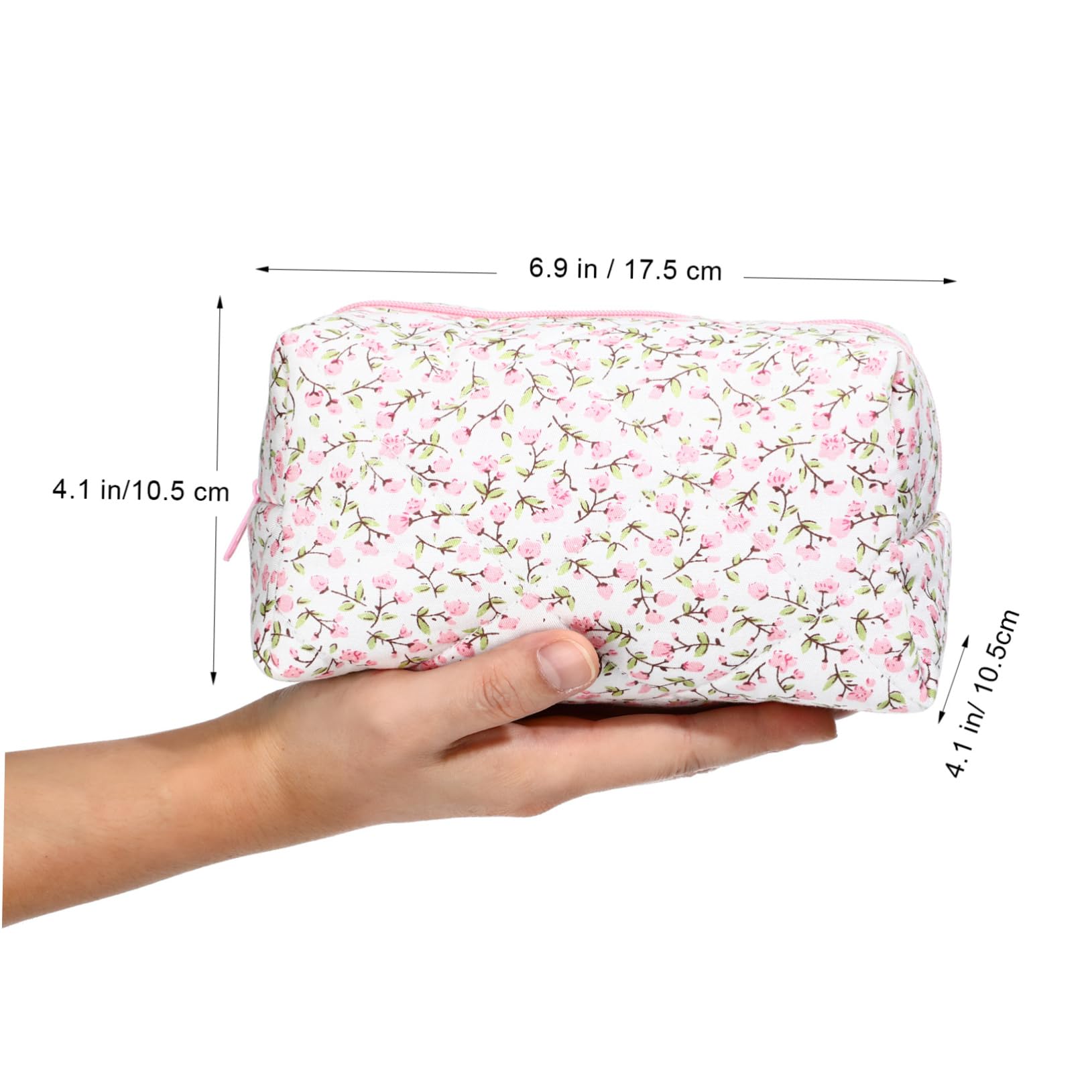 SOIMISS 5piezas Bolsa De Maquillaje Floral Organizador De Cosméticos Portátil para Viaje Cierre Seguro y Diseño Elegante para Accesorios y Menstruales