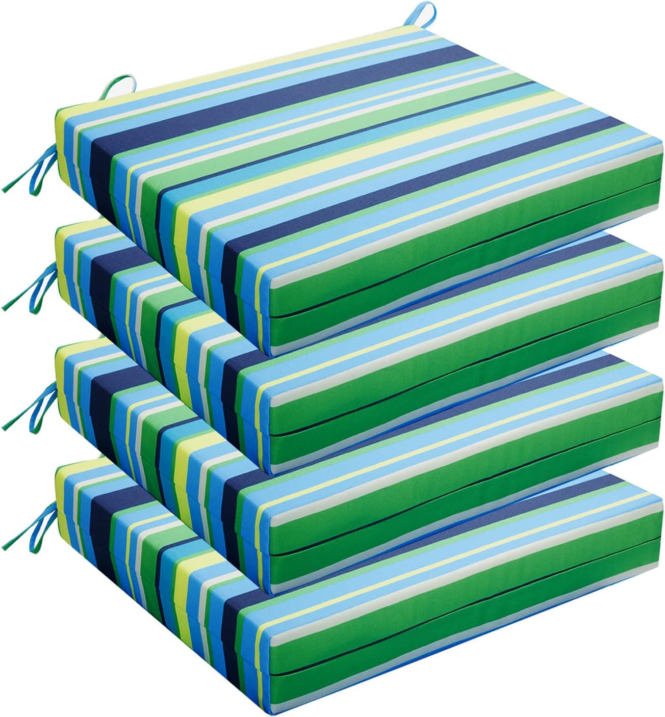 Wellsin Outdoor Chair Cushions for Patio Furniture Patio Chair Cushions Set of 4