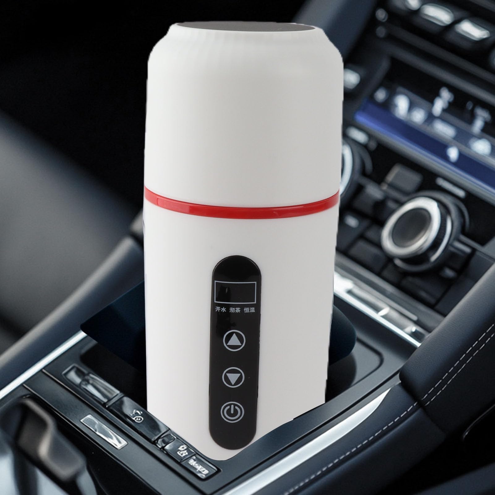 Hervidor Eléctrico para Coche Acero Inoxidable 316 Taza de (WHITE)