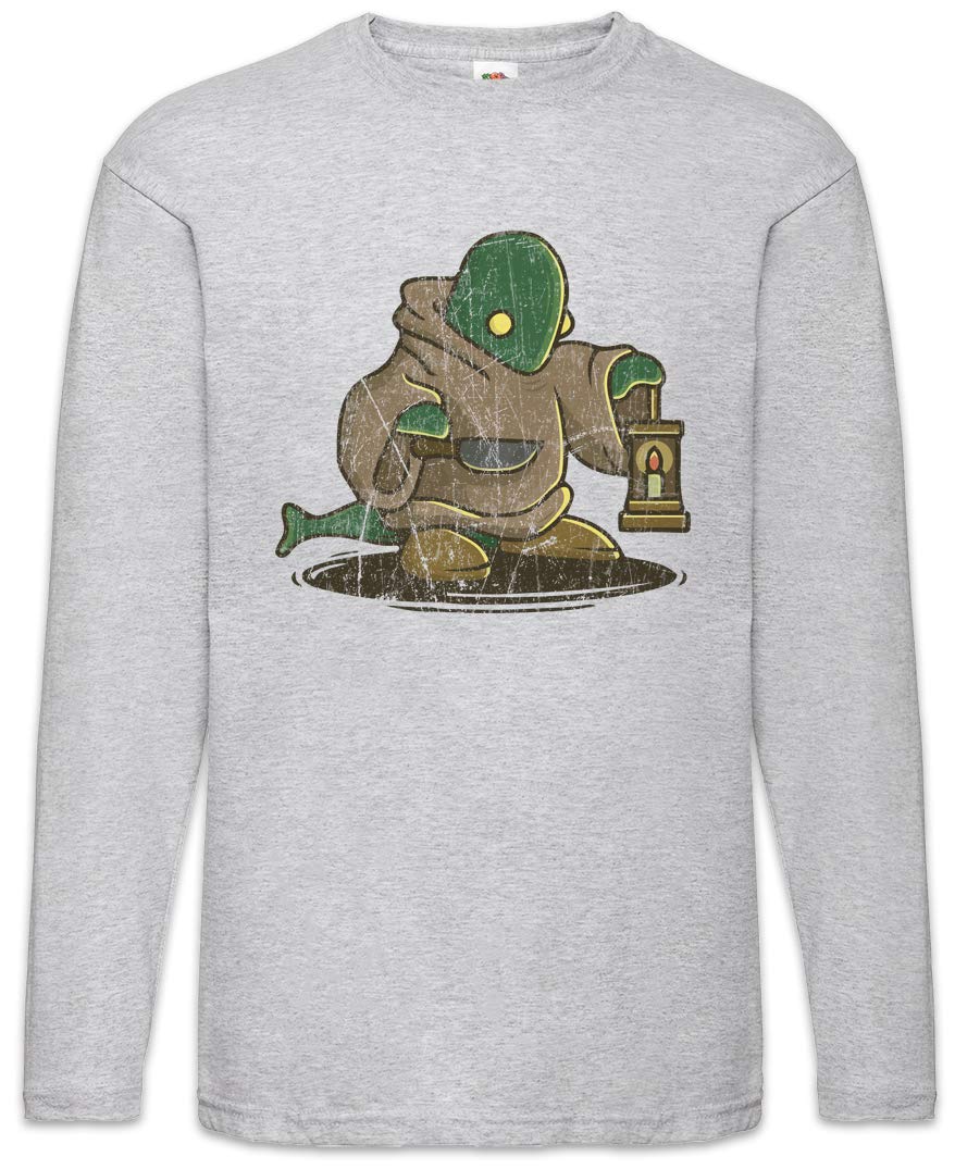 Urban Backwoods Men's Ash Ff Tombery Long Sleeve T-Shirt Grey Size 2XL