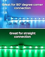 Vista 2 de JACKYLED Conectores LED de 3 pines de 0.315 pulgadas para tiras de luces LED, kit total de 22 conectores de esquina para extensión de adaptador sin