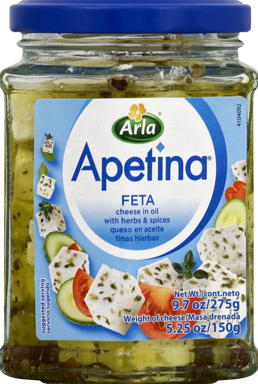 Arla Apetina, Feta Cheese In Oil, 9.7 Ounce