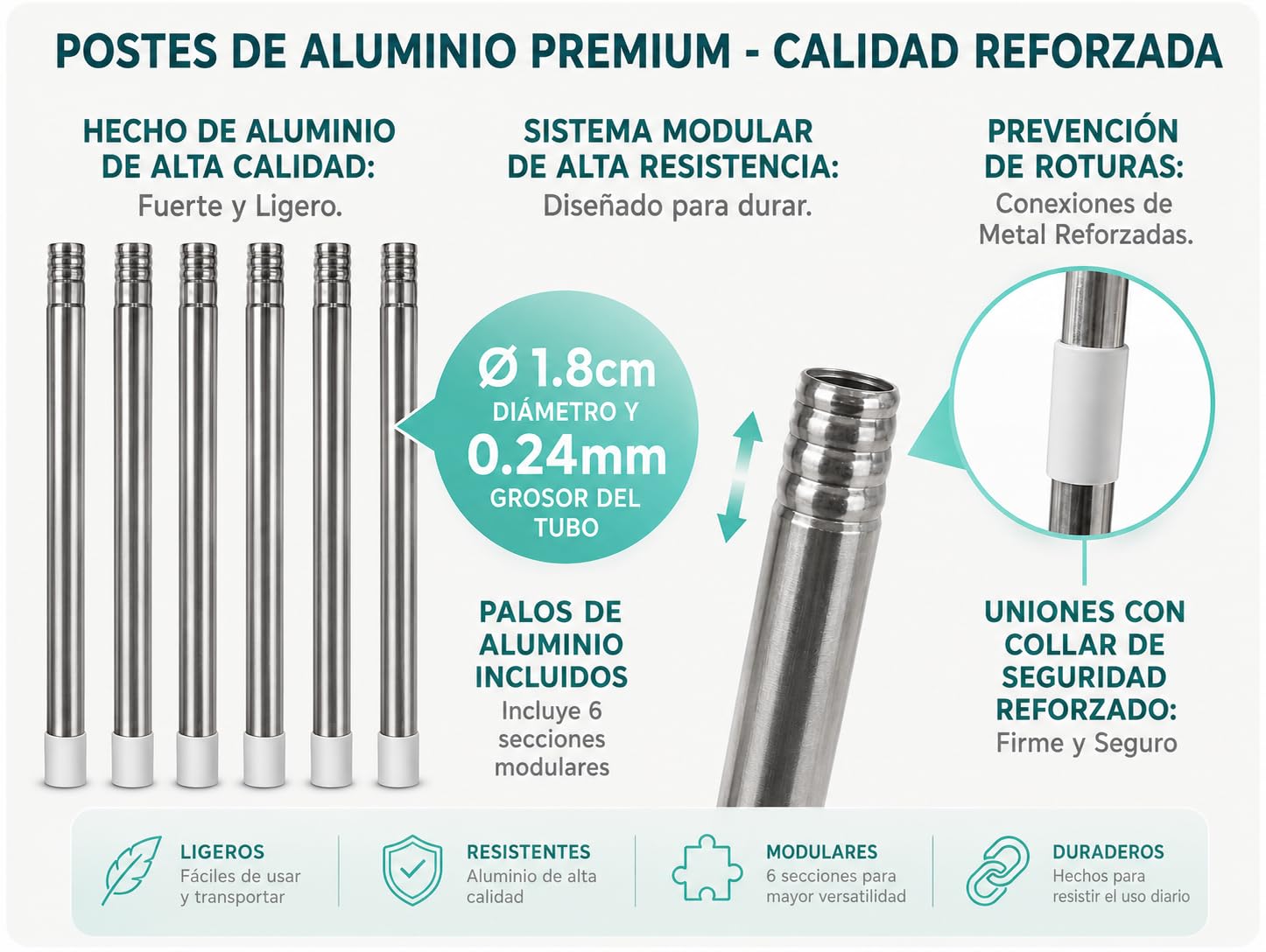 Bione Escoba y Recogedor Plegable con Palo de 126 cm - Set de Limpieza de Escoba 3 en 1 con Cepillo Barrer, Cepillo Duro, Limpiacristales Integrado, Bayeta y Recogedor Basura - Práctico y Compacto