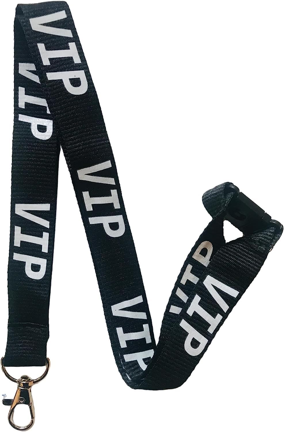 Pac Supplies Global Black 20Mm Vip Lanyard With Safety Breakaway (1 Lanyard)