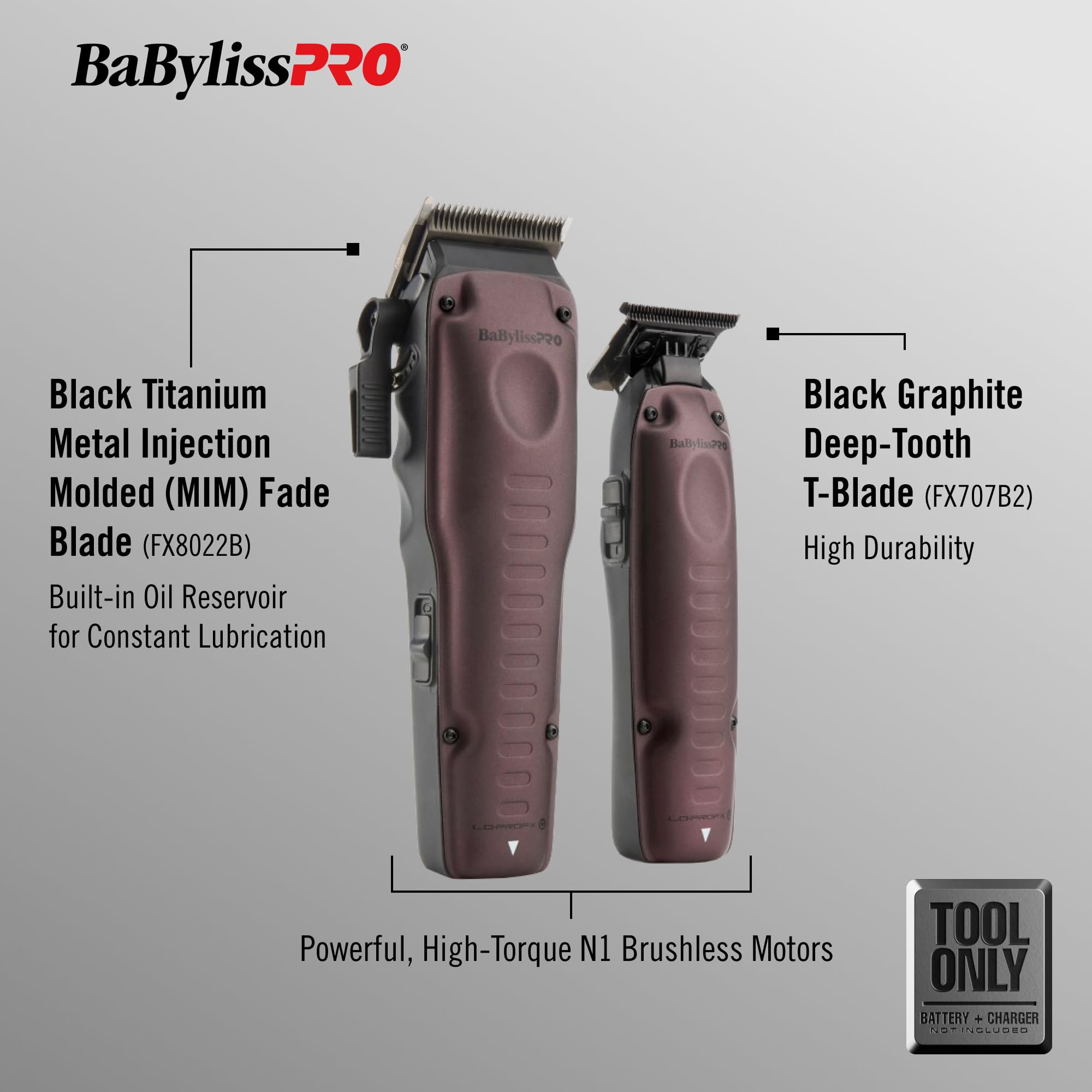 Amazon.co.jp: BaBylissPRO® FXONE LOPROFX 限定版パープルツールのみ