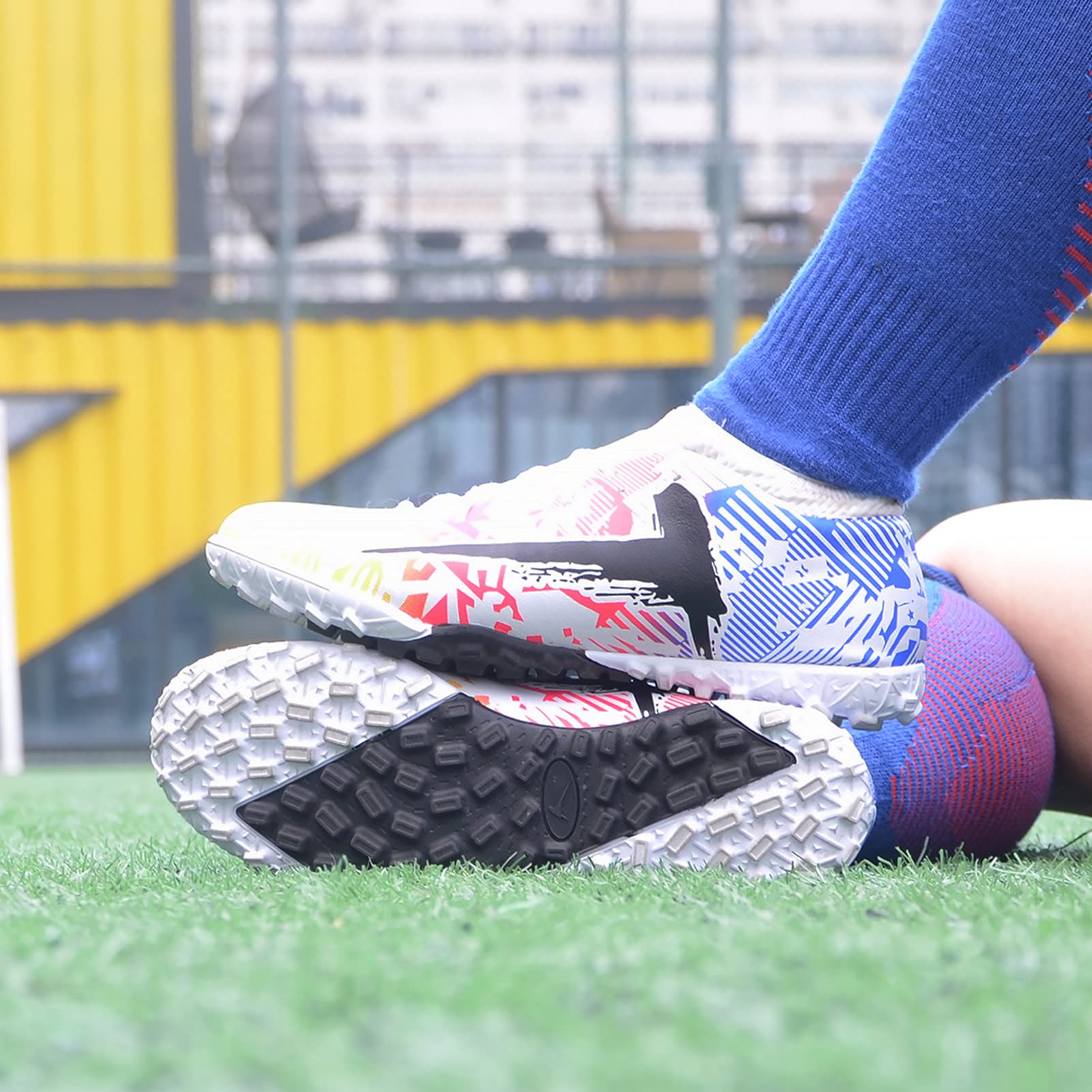 Buty piłkarskie Fg wygodne miękkie oddychające ćwieki piłkarskie college sztuczna trawa trampki outdoorowe