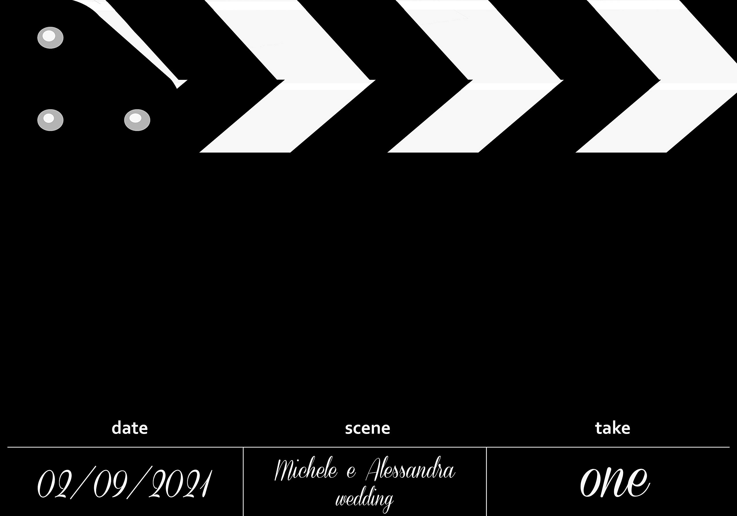 Tableau de mariage - pannello rigido di base per matrimonio ciak cinema