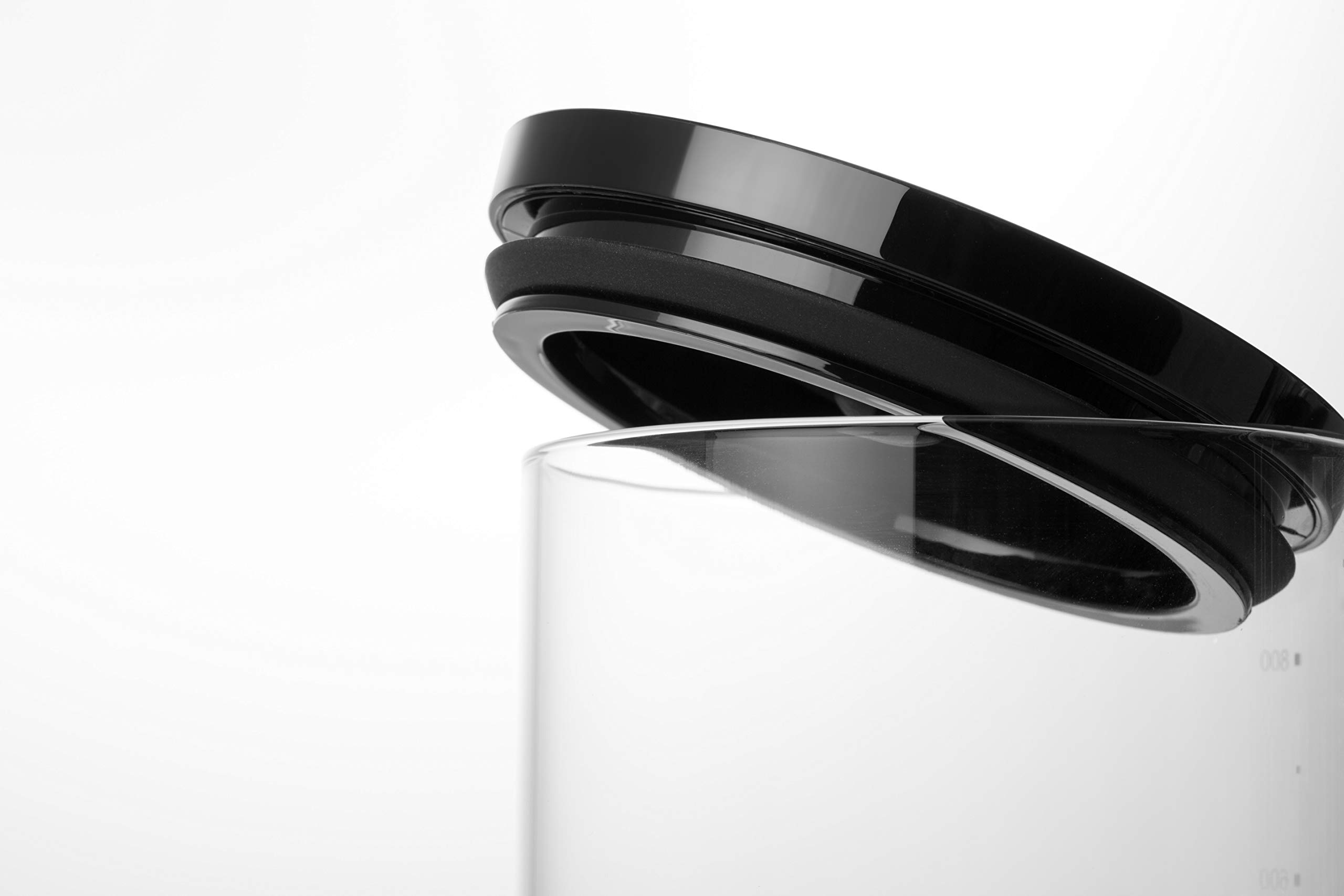 SAKI Glass Coffee Canister 27 Oz (800 mL) Glass Coffee Container for Ground, Whole Beans Food