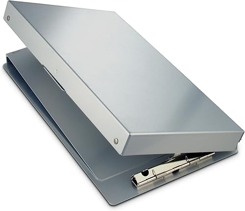 Miniatura 5 de Saunders Portaformularios Snapak de aluminio reciclado, tamaño de notas, Gris