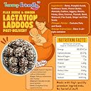 Tummy Friendly Lactation Laddoos for breastfeeding. Postpartum ladoo after delivery. Post-Delivery Healthy Gond Laddu with Jaggery for After Pregnancy. Postnatal Lactation Snacks Ladoo for Breastfeeding Mothers. Panjiri for women. Traditional Postpartum Nutrition Snack (Flaxseeds and Ginger) gallery image