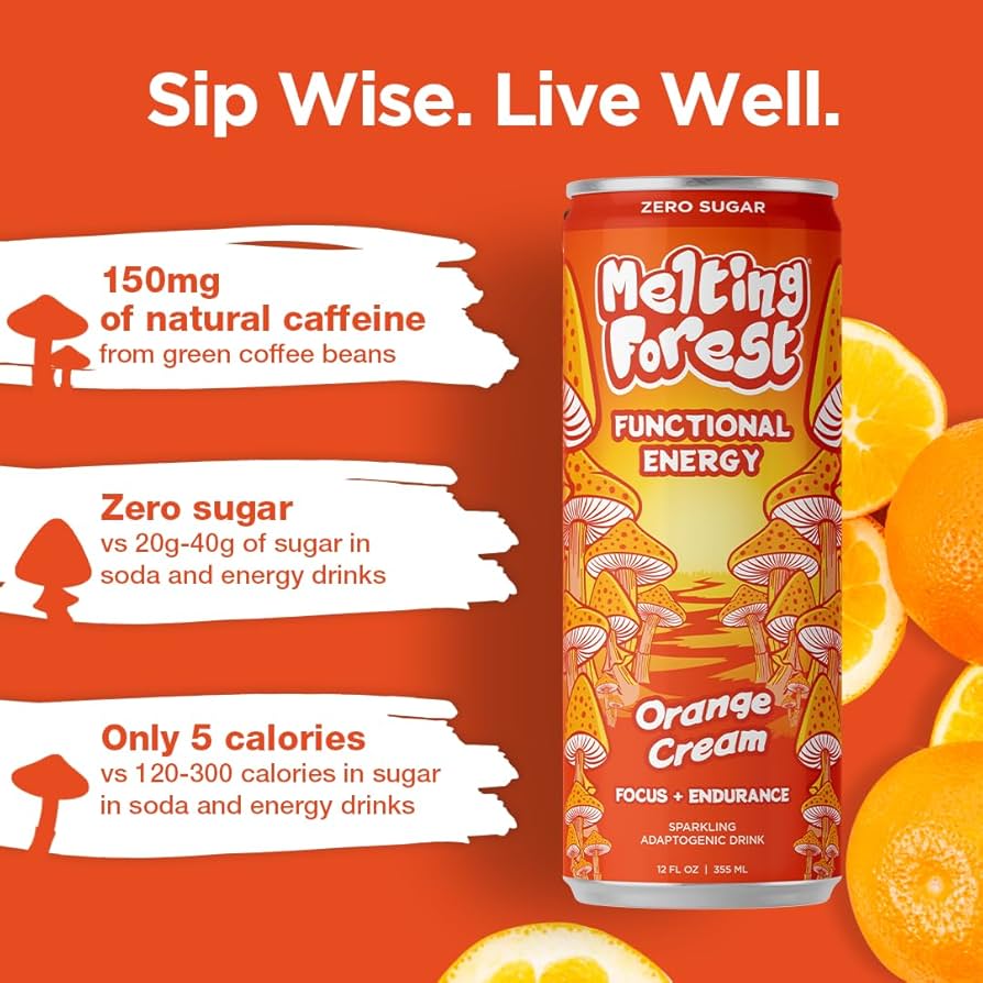 Amazon.com: Melting Forest Mushroom Energy Drink, Cordyceps