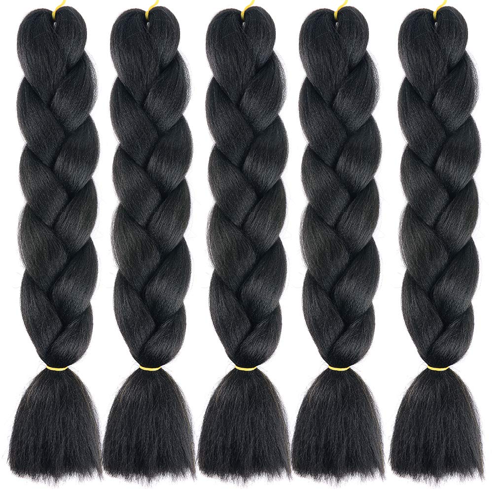 24inch Jumbo Braids Hair Extensions Ombre Braiding Hair Synthetic 3Pieces/lot Crochet Twist High Temperature African Box Braids, Sapphire Blue — view 149