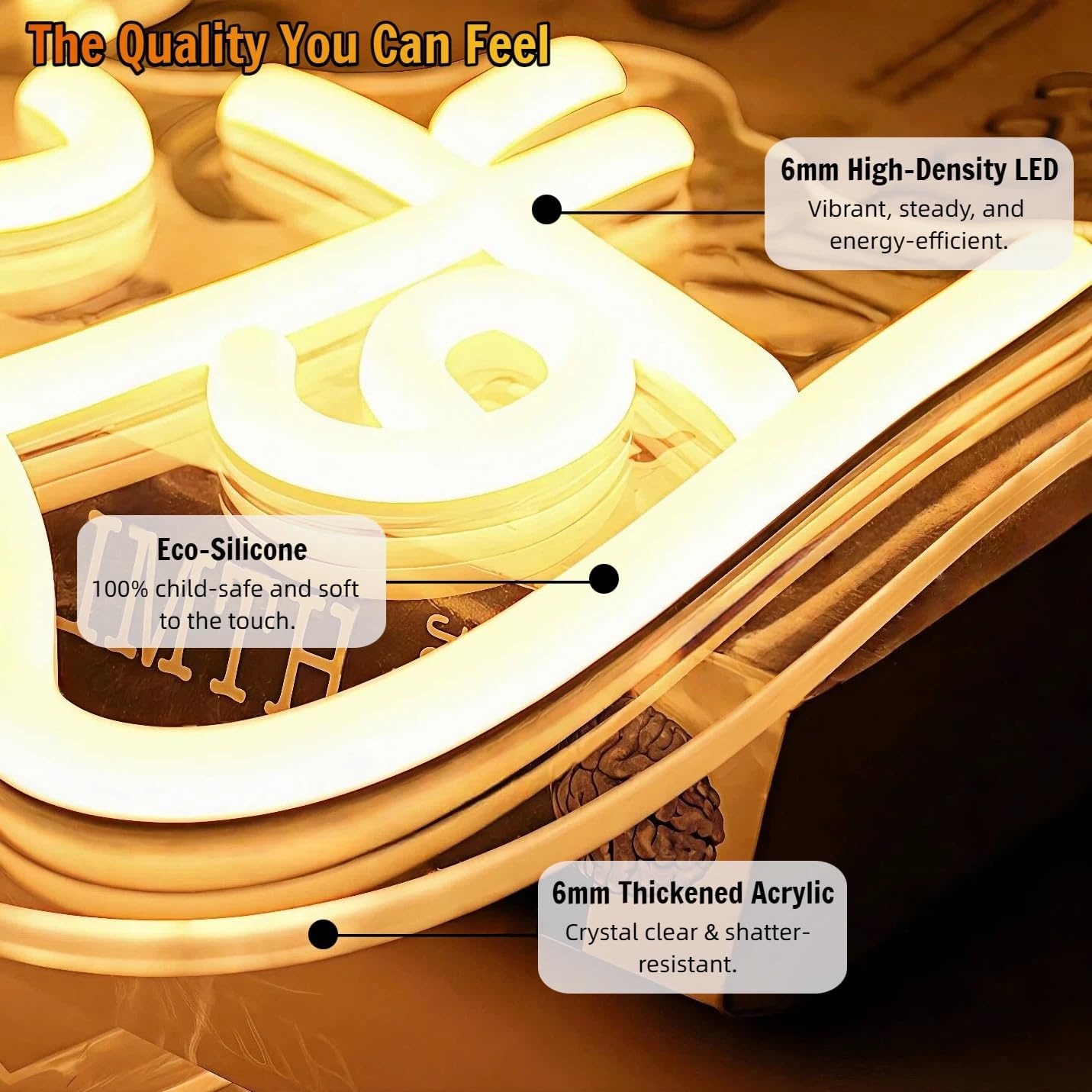 Custom Neon Signs, Neon Name Sign Customizable for Business. Personalized LED Logo Light Up Sign for Beauty Salon, Nail Bar & Cafe Wall Decor. Elevate Your Shop’s Vibe. - Image 3