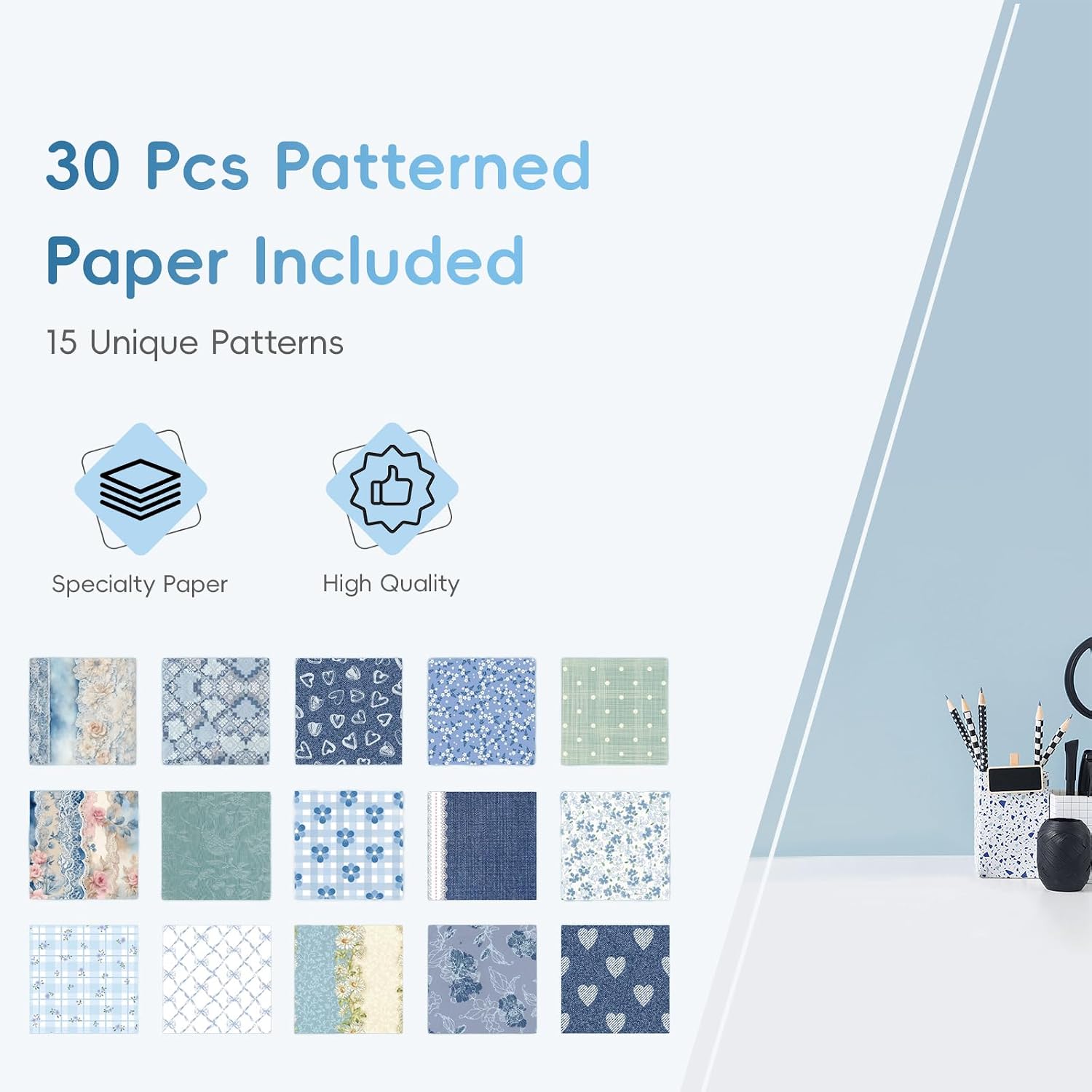 Stamp Punch,1X0.8inch Rectangular Postage Stamp Puncher with 30 Pcs Patterned Paper,Stamps Shaped Paper Punch,Lever Paper Punches for Crafting Scrapbooking DIY Card Making Arts Crafts