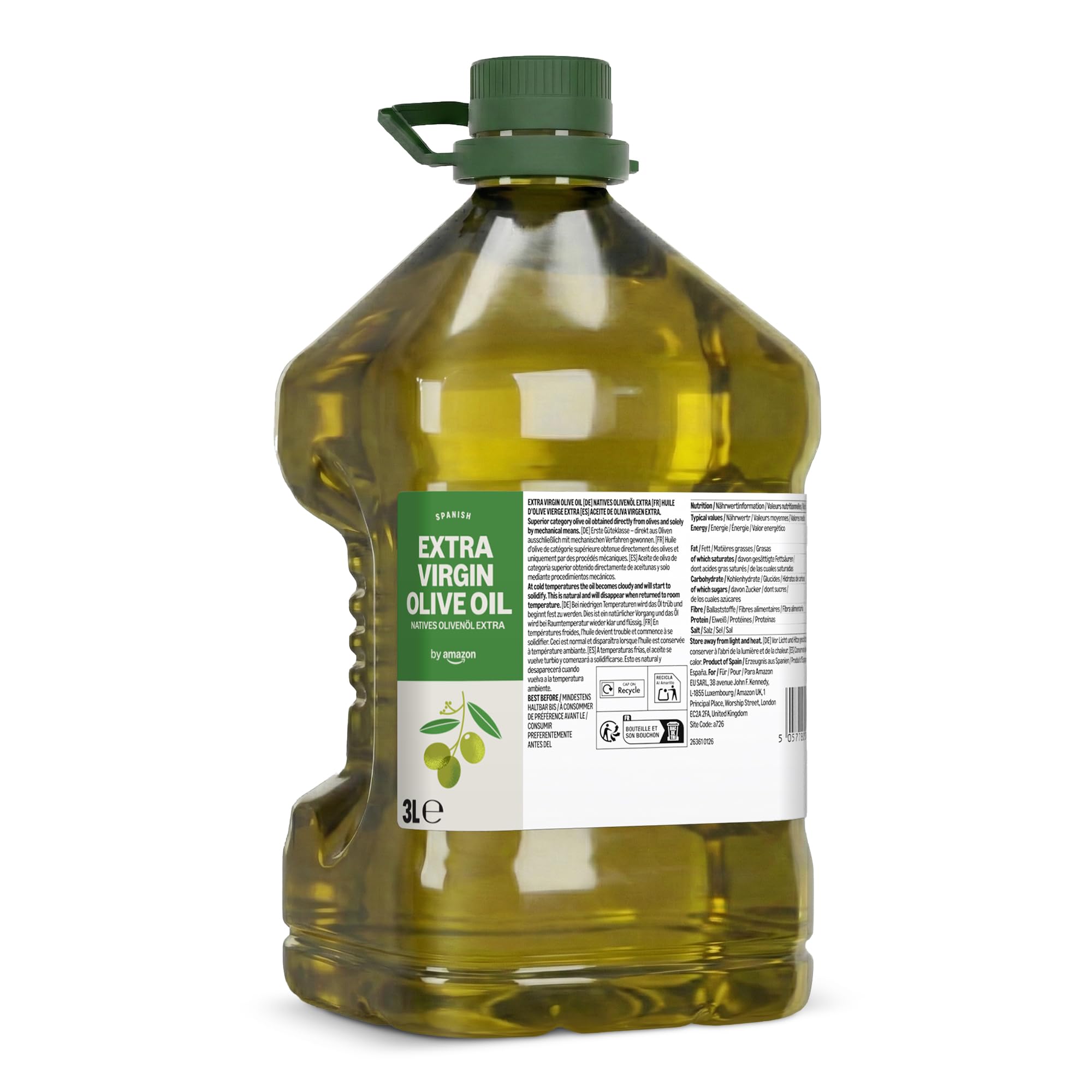 by Amazon Extra Virgin Olive Oil, 3L