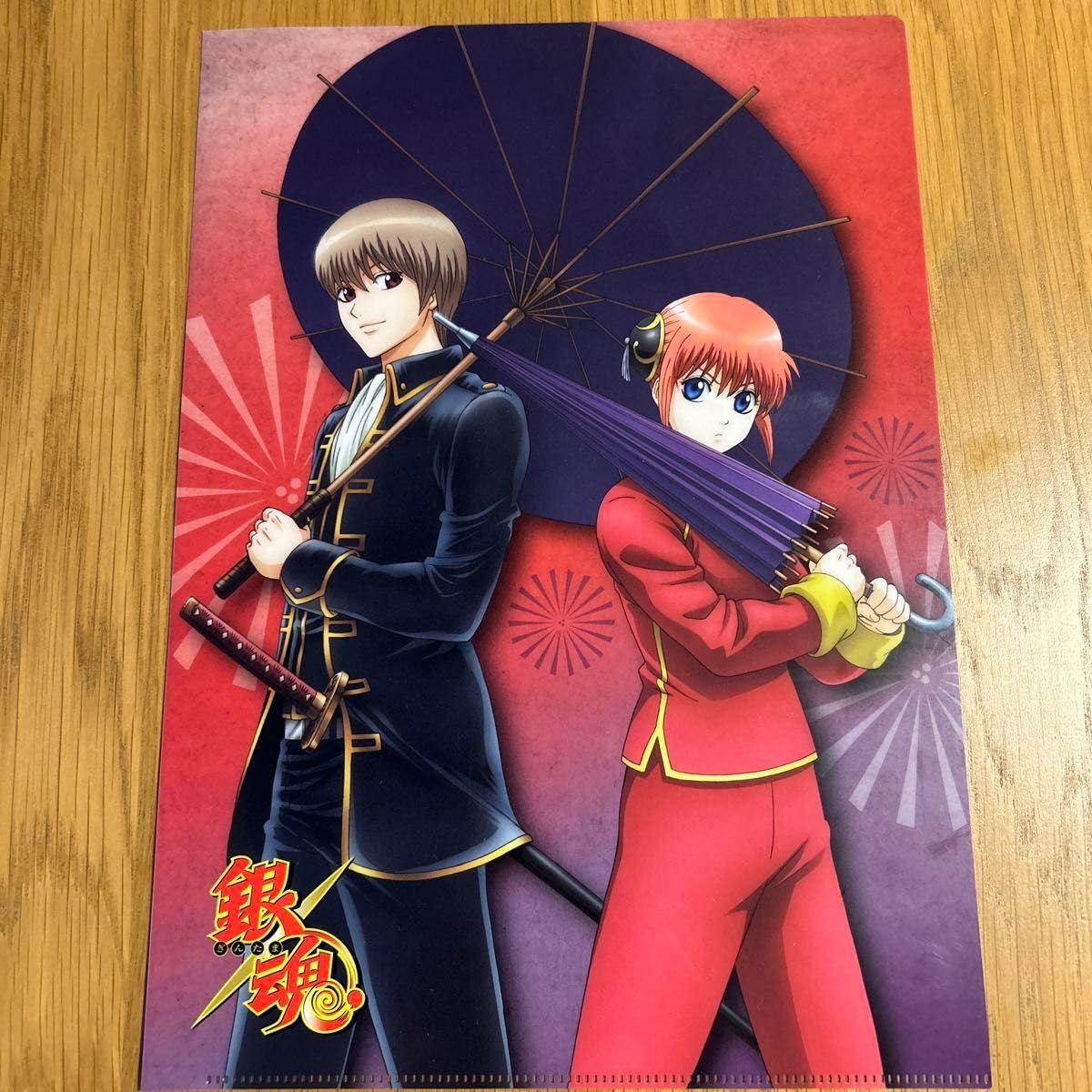①銀魂　沖田総悟　クリアファイル　缶バッジ　アートコースター  アクリルスタンド シャープ公式通販】 銀魂 沖田総悟 アクリルスタンド（大