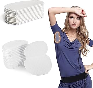 100 Pcs Underarm Sweat Pads, Armpit Sweat Pads for Women and Men, Disposable Underarm Shields Pads for Clothing Sweating Comfortable Unflavored Non Sweat Armpit Protection