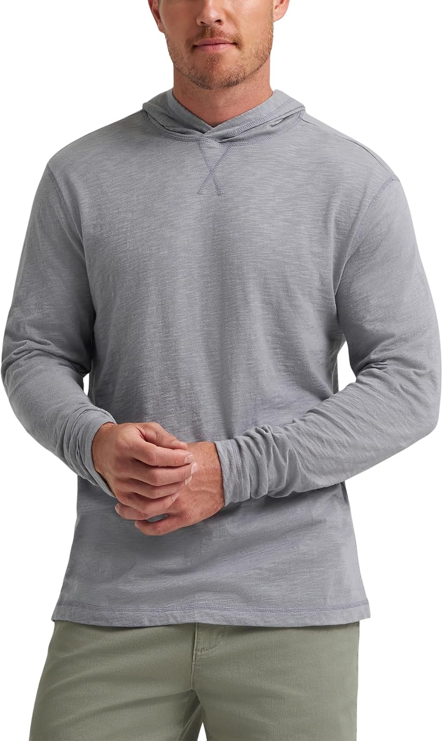 Wrangler Authentics Men's Long Sleeve Hooded Pullover Shirt
