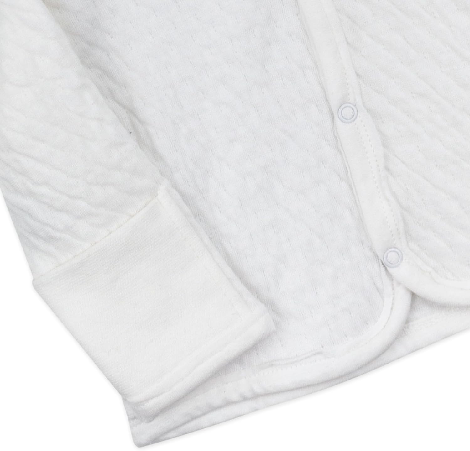 HonestBaby Matelasse Snap-Front Hooded Jacket Organic Cotton for Infant Unisex Baby Boys & Girls
