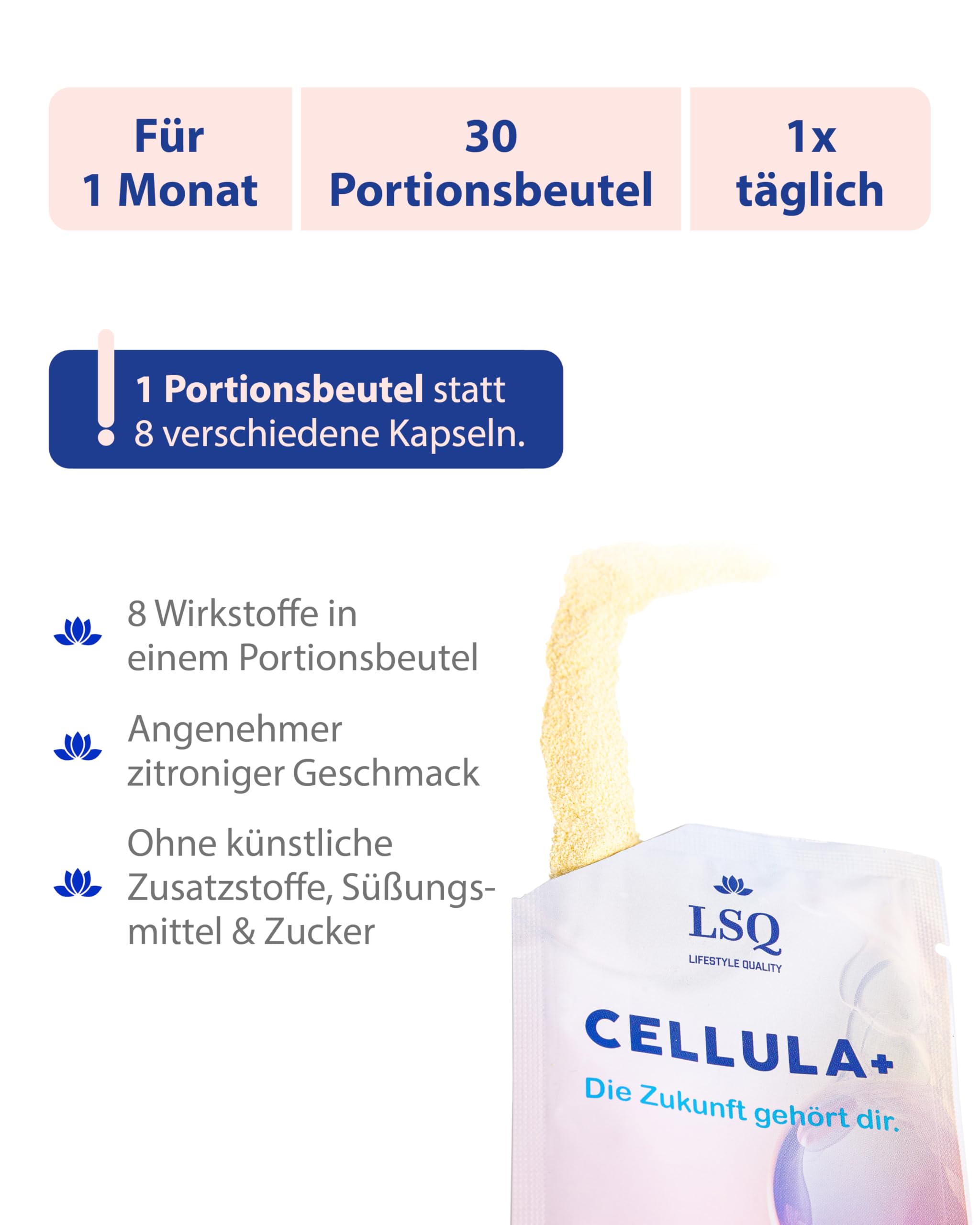 CELLULA+ Kollagen- / Chondroitinkomplex zum Trinken - Collagen Drink mit Hyaluron, Vitamin C & Kurkuma, Nahrungsergänzungsmittel für Haut, Bindegewebe, Gelenke & Knochen mit Anti Aging Effekt
