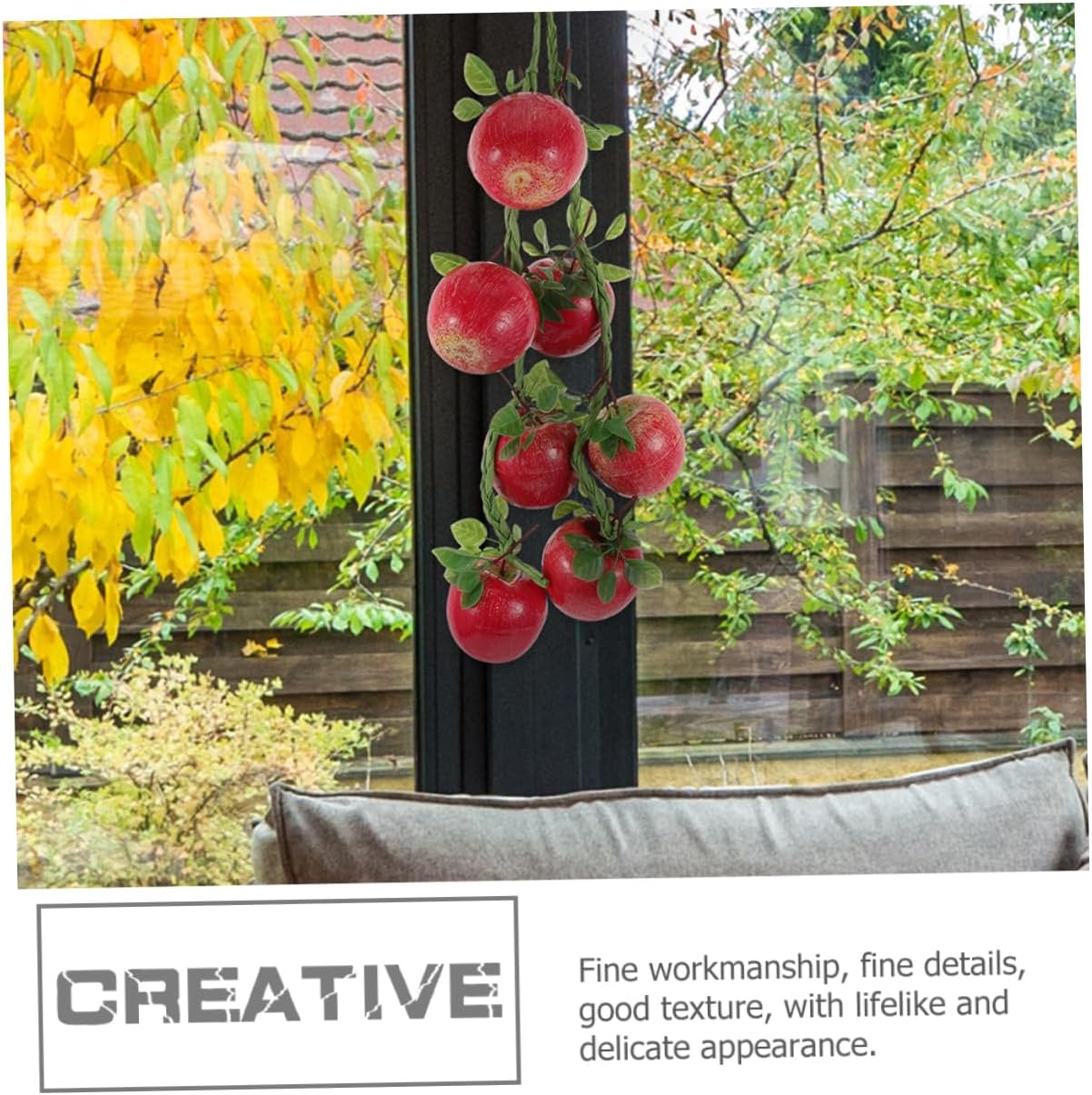 3pcs Realistic Simulated Hanging Decoration Fruit Garland Artificial Fruit Decor Home Supplies