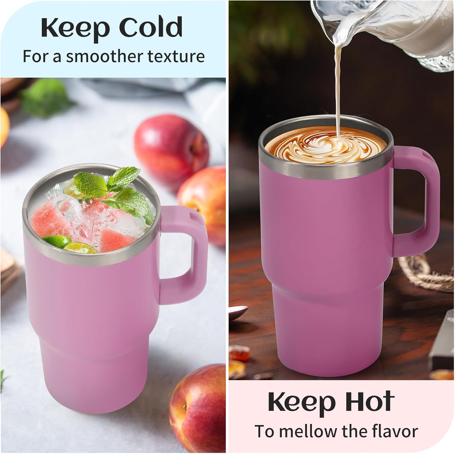 Cute Shot Glasses with Handle 3 oz, Mini Shot Tumbler with Lid and Straw, Kawaii Insulated Tumblers for Espresso Coffee Spirits Cute Stuff Funny Gifts, 6 Pack - Image 5