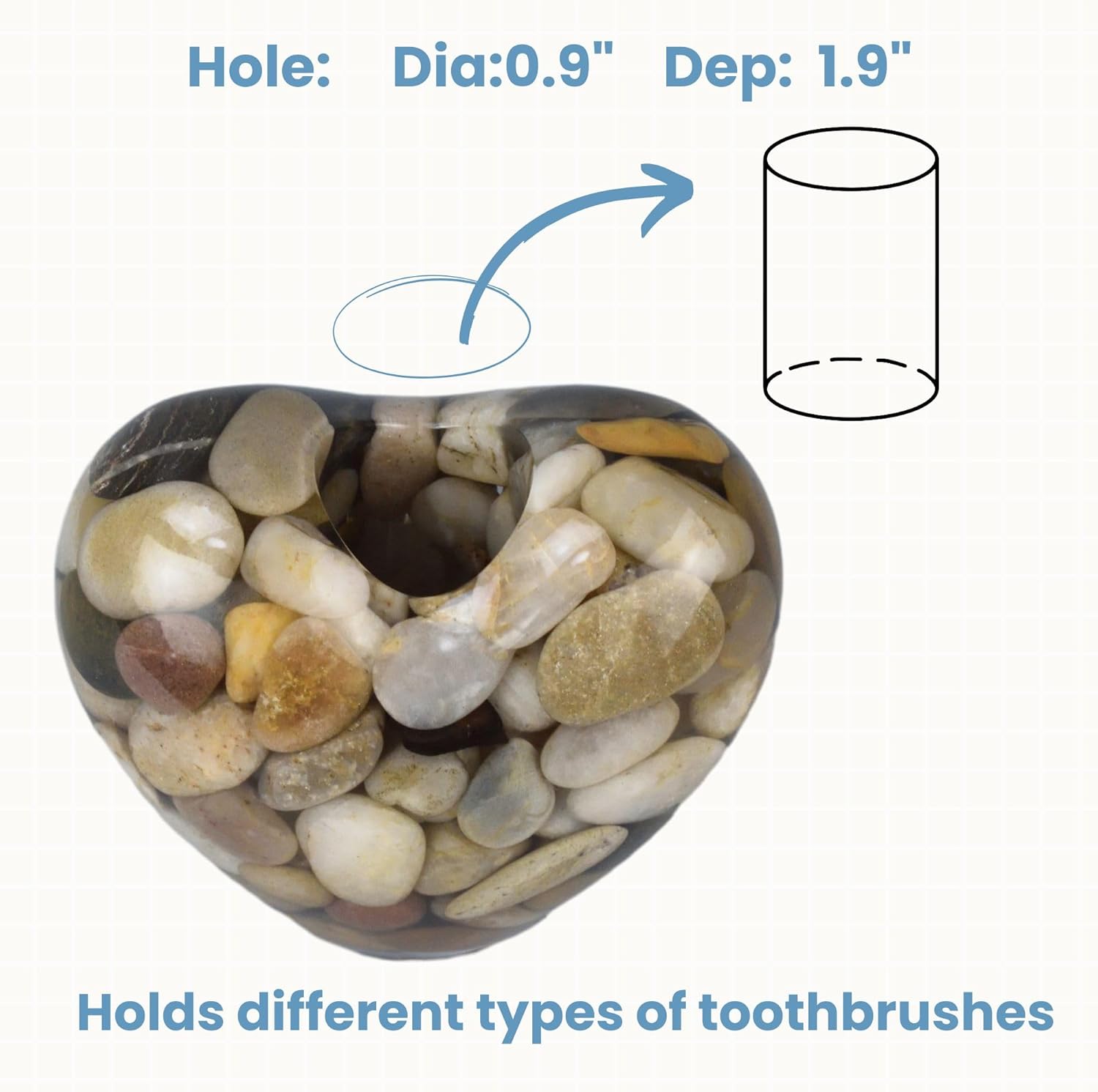 Toothbrush Holders for Bathroom Countertop, Toothbrush Stand, Single Toothbrush Holder Small Mini Tooth Brush Holder - Image 3