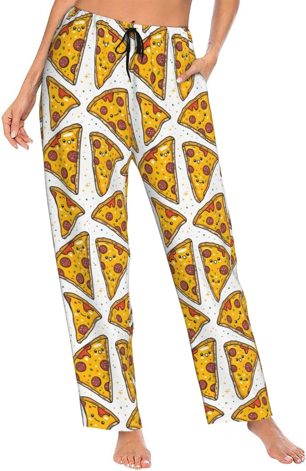 Women Comfy Pajama Pants Stretch Sleepwear Lounge Pants With Pockets & Drawstring