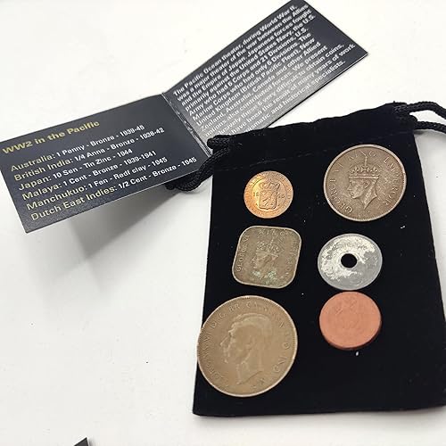 Miniatura 2 de Moneda Mundial de la Segunda Guerra Mundial - 6 monedas utilizadas durante la Segunda Guerra Mundial en el Pacífico, The Pearl Harbor Collection
