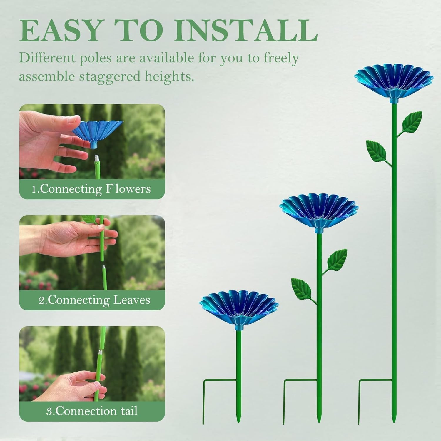4 abbeveratoio per api da giardino, coppe per api, abbeveratoio in ferro, stazione d'acqua per api, stazioni di abbeveraggio, abbeveratoio a forma di fiore per balcone e giardino