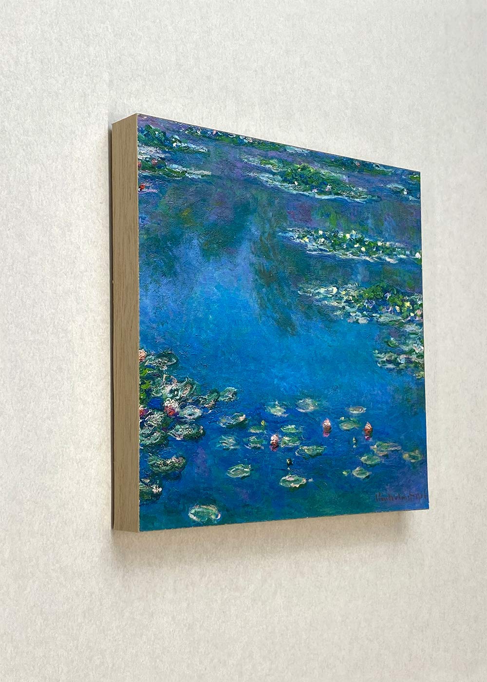 Amazon.co.jp: 素敵なアートパネル180mm角 睡蓮 ビンセント