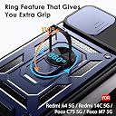 TheGiftKart Tough Armor Bumper Back Cover Case for Mi Redmi A4 5G / Redmi 14C 5G / Poco C75 5G / Poco M7 5G | Rotating Camera Cover, Kickstand & Ring Holder | 360° Protection Cover (PC & TPU, Blue) gallery image