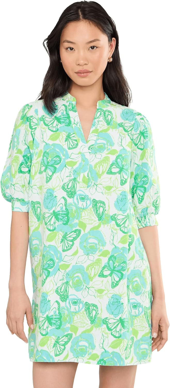 Lilly Pulitzer Women's Mialeigh Elbow Sleeve Linen