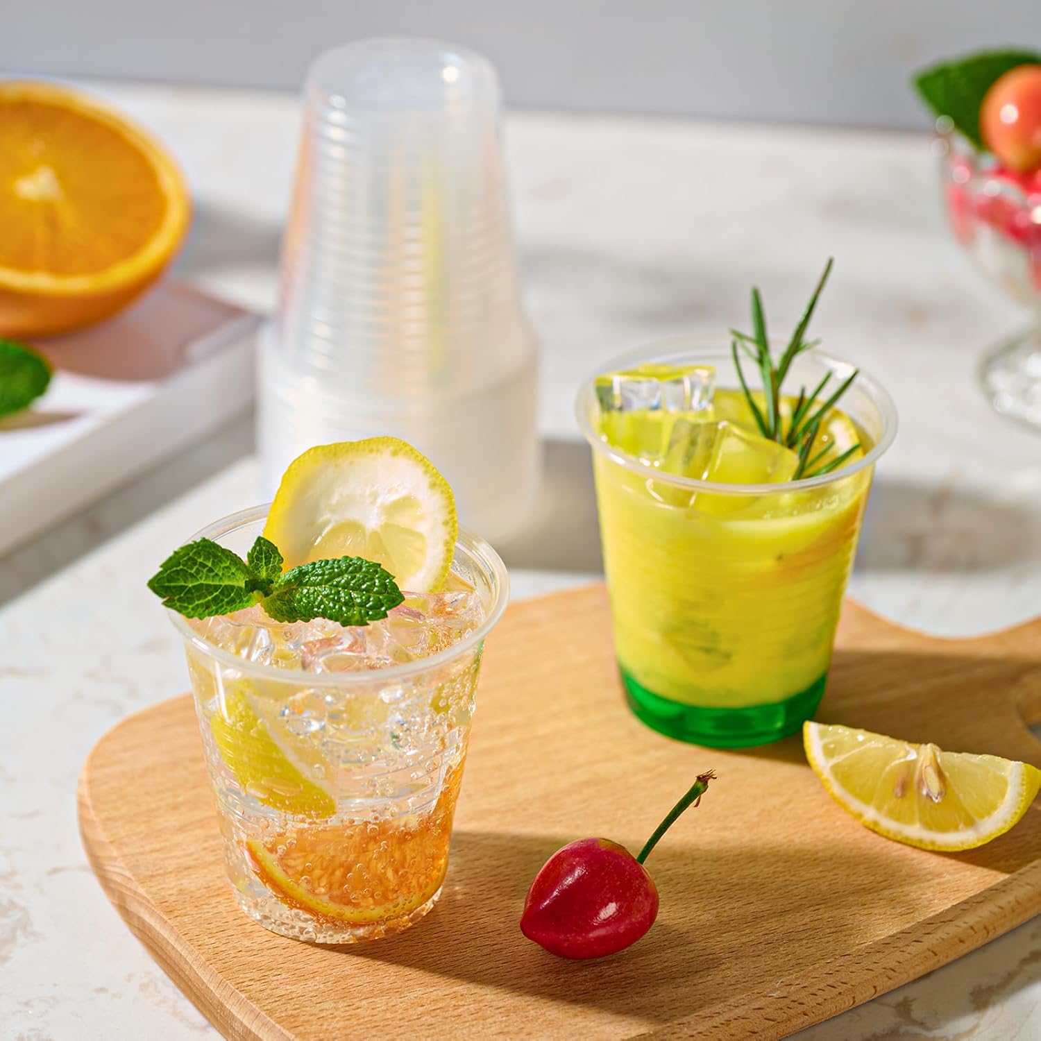 Turbo Bee 2500Pack 5oz Clear Plastic Cups,Small Disposable Party Cups, Plastic Drinking Cold Beverage Clear Tumblers, Picnic, BBQ, Travel, and Events - Image 5